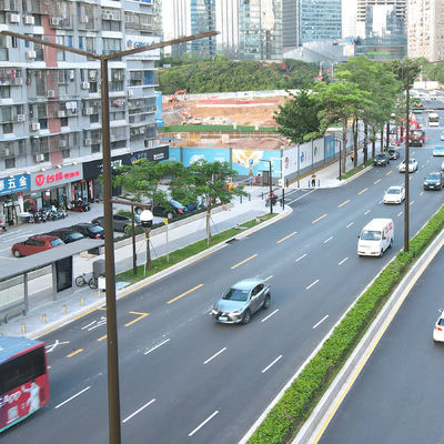 Galvanized Steel Street Lighting Post 45m Hinged Lighting Columns
